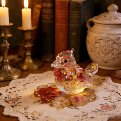 Molde de resina para adorno de pájaro cardenal hecho a mano 