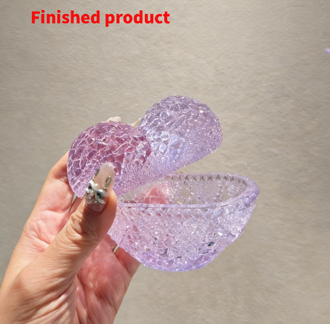 Handmade Diamond Heart-Shaped Storage Jar Resin Mold
