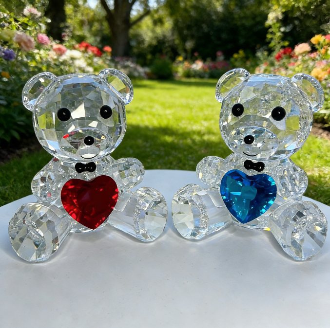 Molde de resina para adorno de oso de cristal hecho a mano 
