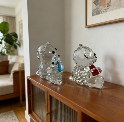 Molde de resina para adorno de oso de cristal hecho a mano 