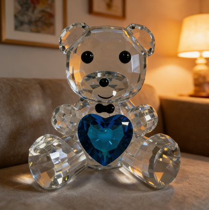 Molde de resina para adorno de oso de cristal hecho a mano 