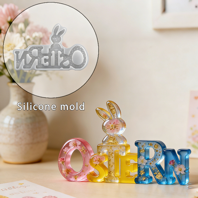 Ostern Easter Bunny Decorative Resin Mold