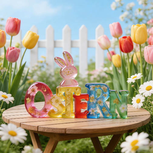 Ostern Easter Bunny Decorative Resin Mold