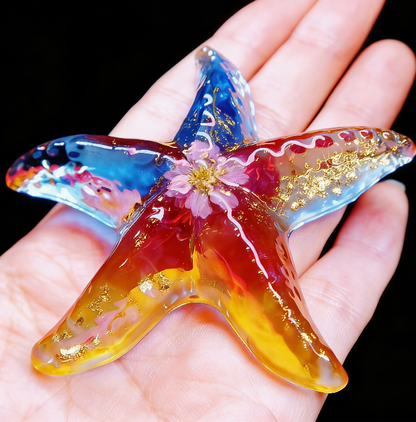 Handmade 2D Starfish Ornament Resin Mold