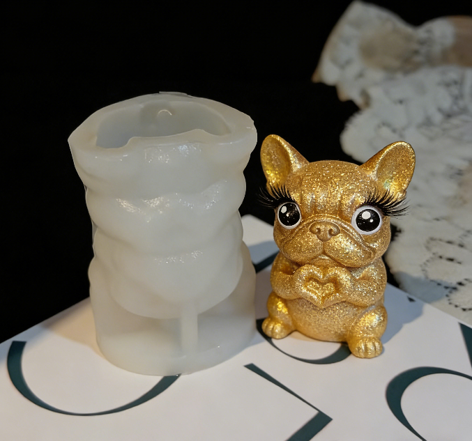 Heart Gesture Turtle Frog Bulldog Ornament Resin Molds