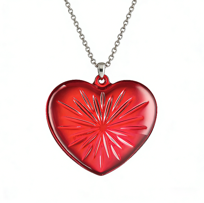 Handmade Crystal Heart-Shaped Pendant Resin Mold