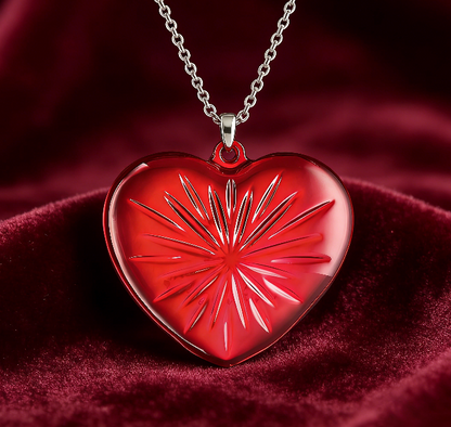 Handmade Crystal Heart-Shaped Pendant Resin Mold