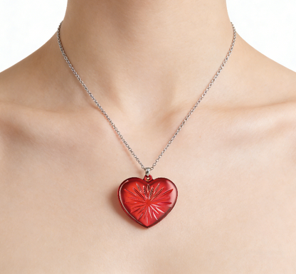 Handmade Crystal Heart-Shaped Pendant Resin Mold