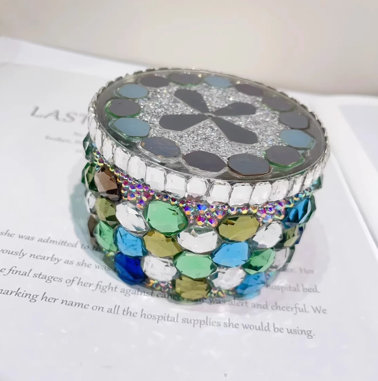 Handmade Diamond Storage Jar Resin Mold