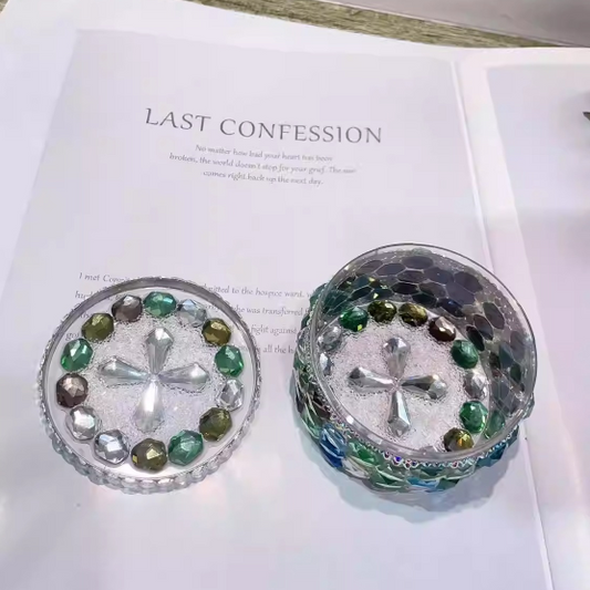 Handmade Diamond Storage Jar Resin Mold