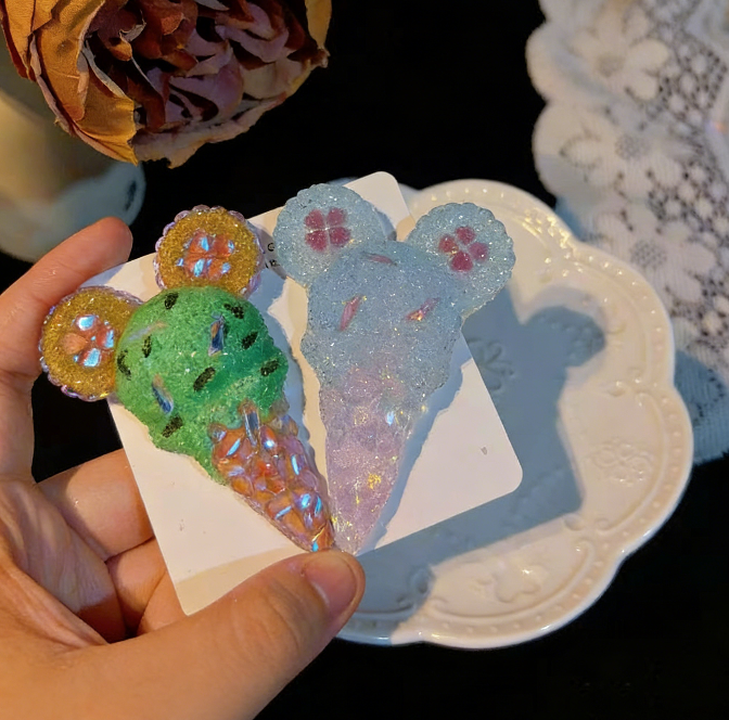 Handmade Diamond Ice Cream Decoration Resin Mold