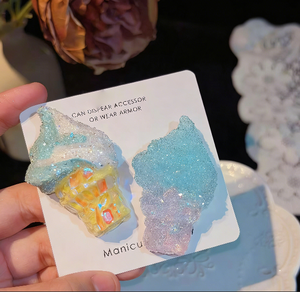 Handmade Diamond Ice Cream Decoration Resin Mold