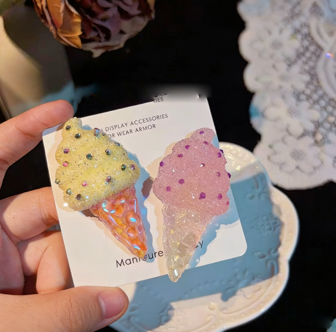 Handmade Diamond Ice Cream Decoration Resin Mold