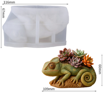 Chameleon Storage Jar Resin Mold