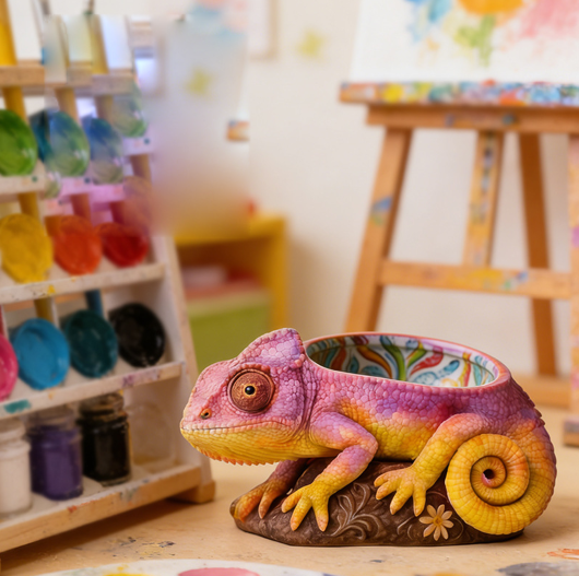 Chameleon Storage Jar Resin Mold