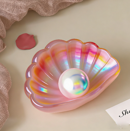 Shell-Shaped Heart Storage Tray Resin Mold