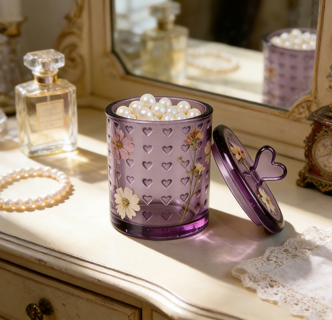 Full Heart-Shaped Storage Jar Resin Mold Set