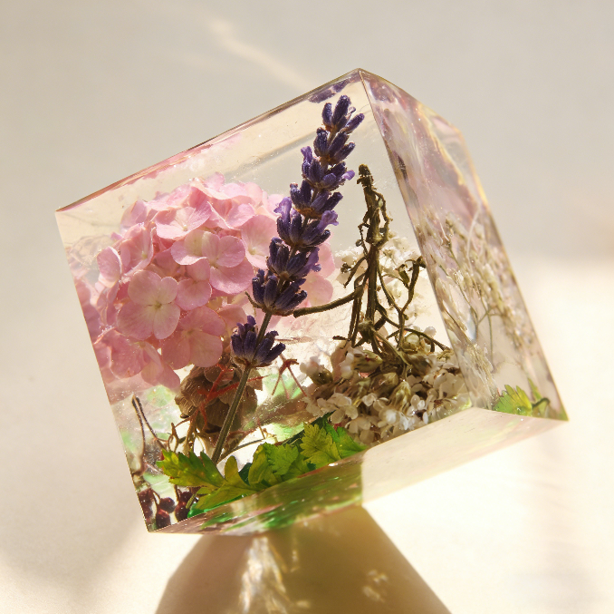 3pcs 3D Cube Ornament Resin Mold