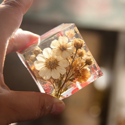 3pcs 3D Cube Ornament Resin Mold