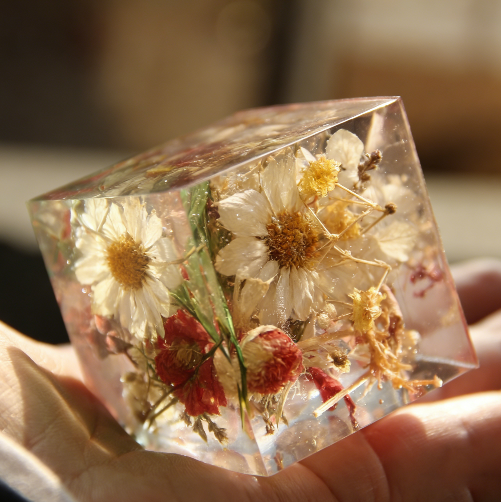 3pcs 3D Cube Ornament Resin Mold