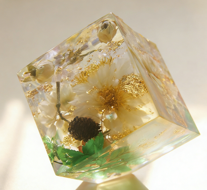 3pcs 3D Cube Ornament Resin Mold