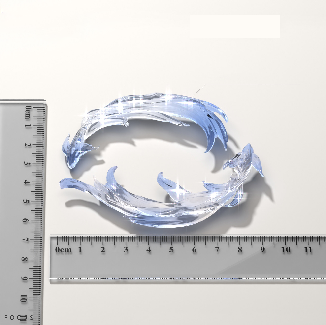 Handmade Lively Double Fish Ornament Resin Mold