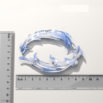 Handmade Lively Double Fish Ornament Resin Mold