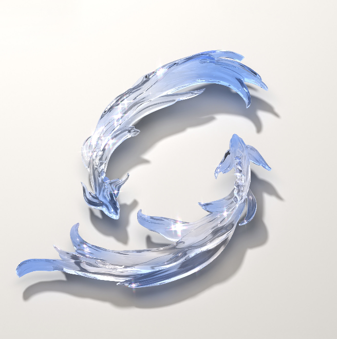 Handmade Lively Double Fish Ornament Resin Mold