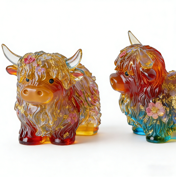 Adorable Yak Figurine Resin Mold