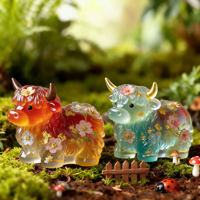 Adorable Yak Figurine Resin Mold