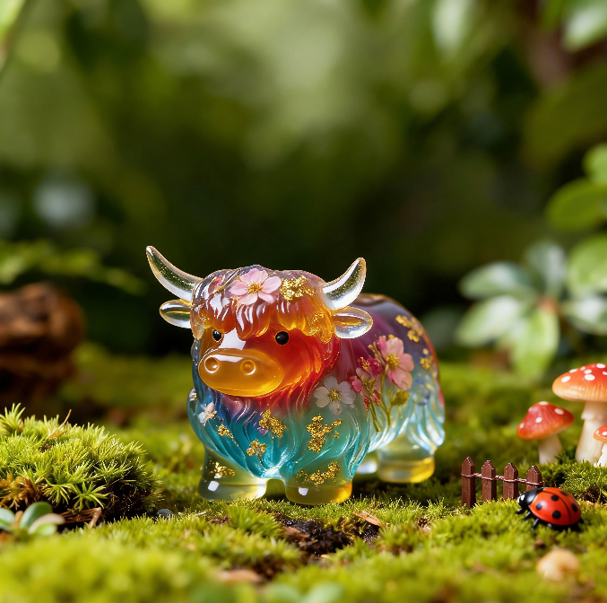 Adorable Yak Figurine Resin Mold