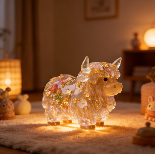 Adorable Yak Figurine Resin Mold