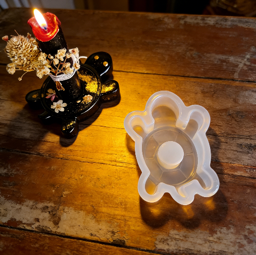 Turtle Candle Holder Ornament Resin Mold