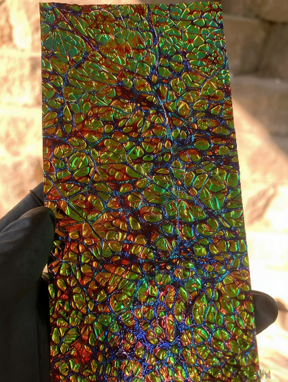 Iridescent Dichroic Film – Blue & Orange Color Shift