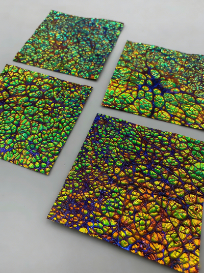 Iridescent Dichroic Film – Blue & Orange Color Shift