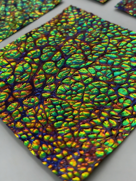 Iridescent Dichroic Film – Blue & Orange Color Shift