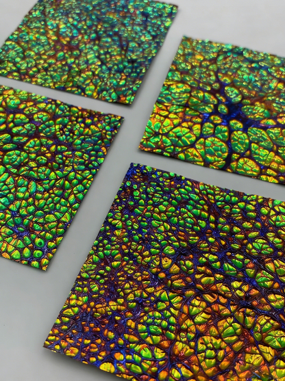 Iridescent Dichroic Film – Blue & Orange Color Shift
