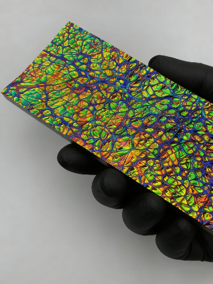 Iridescent Dichroic Film – Blue & Orange Color Shift