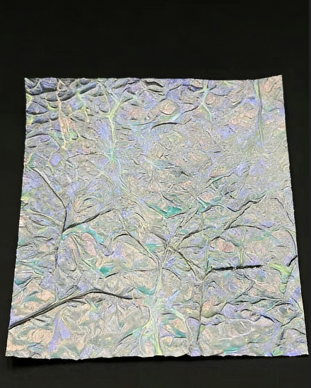 Iridescent Dichroic Film - Silver-White Laser Effect