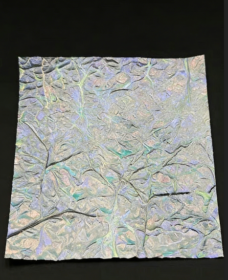 Iridescent Dichroic Film - Silver-White Laser Effect