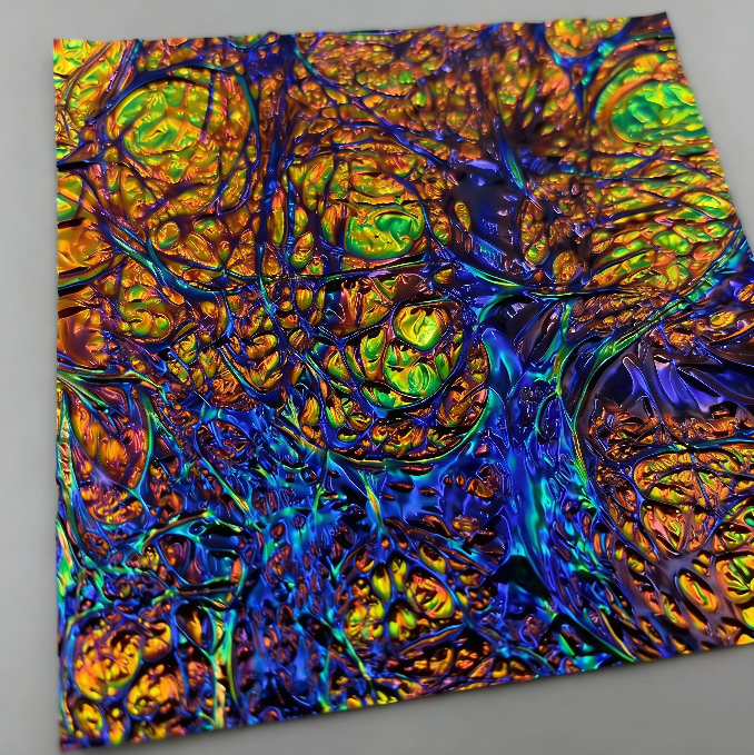 Iridescent Dichroic Film-Deep Forest Eye