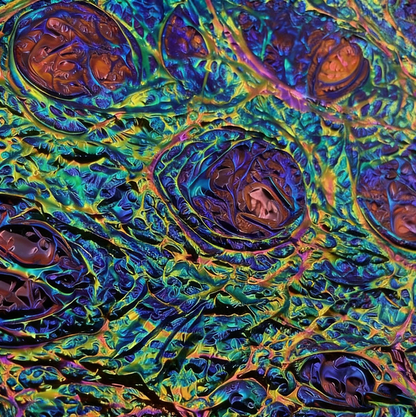 Iridescent Dichroic Film - Dragon Skin Texture