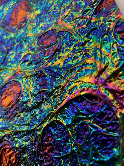 Iridescent Dichroic Film - Dragon Skin Texture