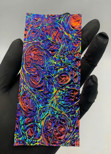 Iridescent Dichroic Film - Dragon Skin Texture