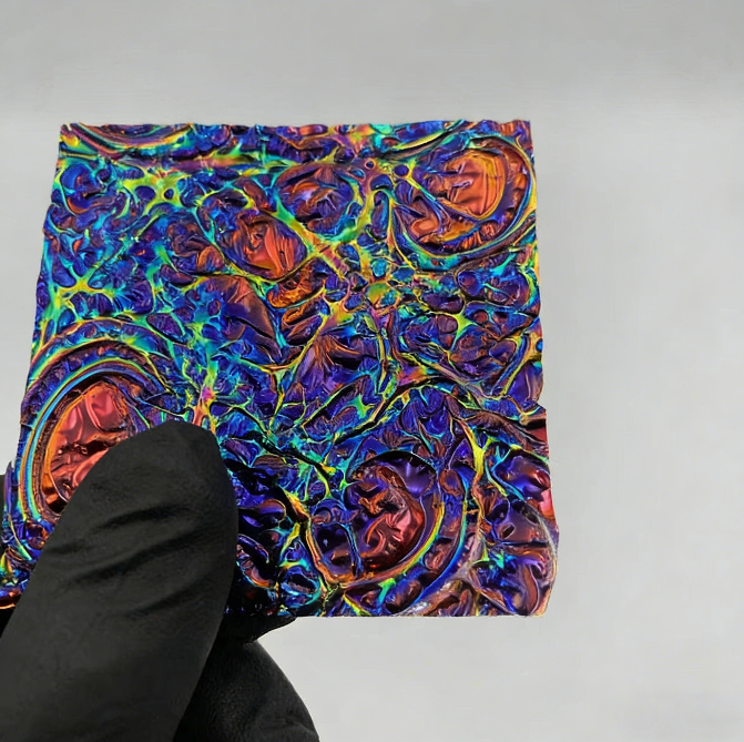 Iridescent Dichroic Film - Dragon Skin Texture