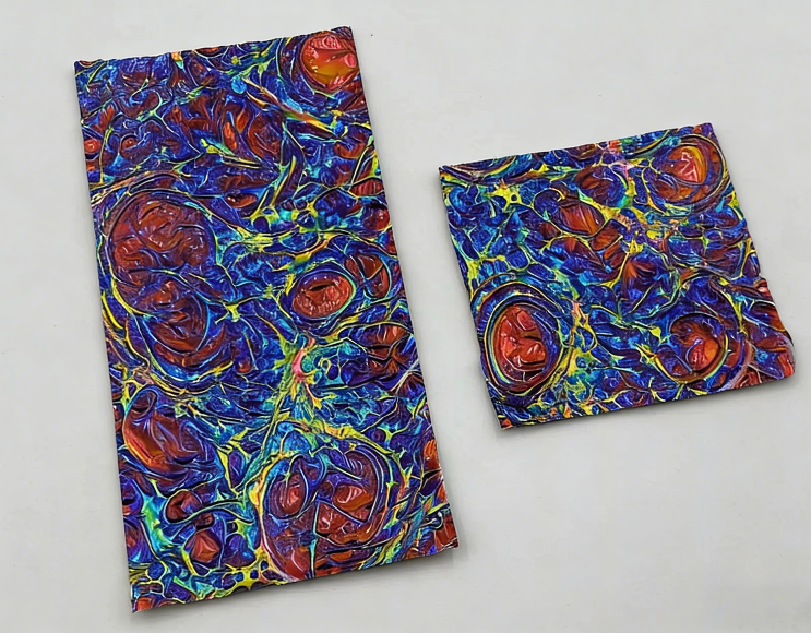 Iridescent Dichroic Film - Dragon Skin Texture