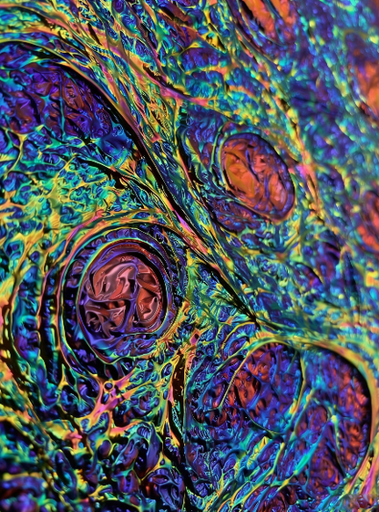 Iridescent Dichroic Film - Dragon Skin Texture
