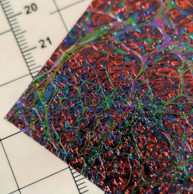 Iridescent Dichroic Film - Red/Green