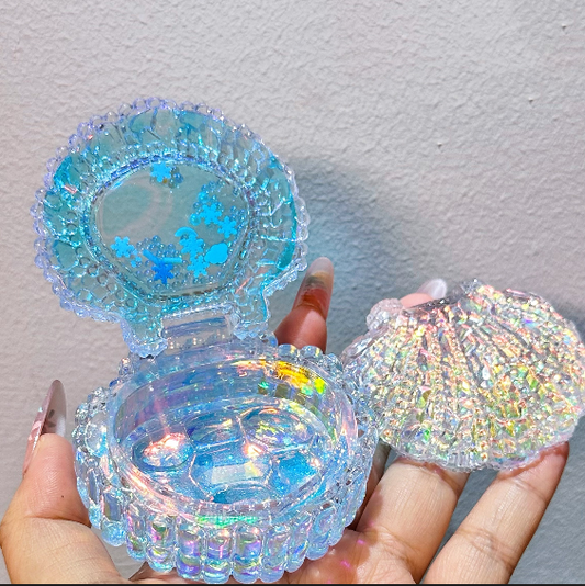 Handmade Diamond Flip-Top Shell Storage Resin Mold