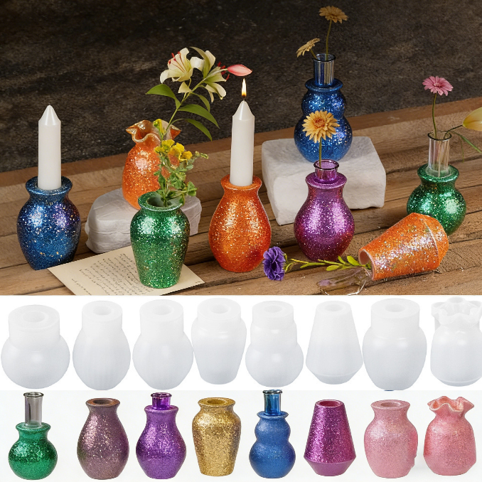 Mini Flower Vase Test Tube Vase Resin Molds